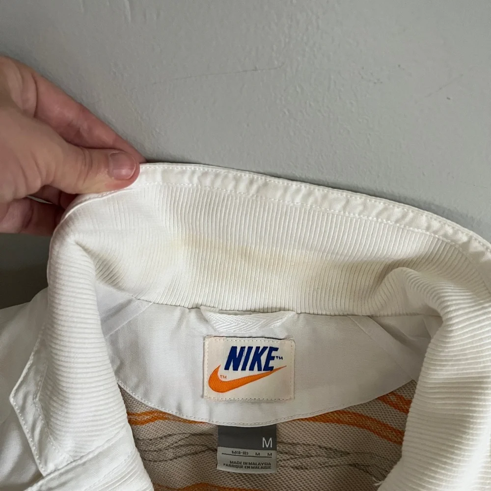 Vintage‎ 1970’s Nike White Heavyweight Detroit Style Jacket Size Medium